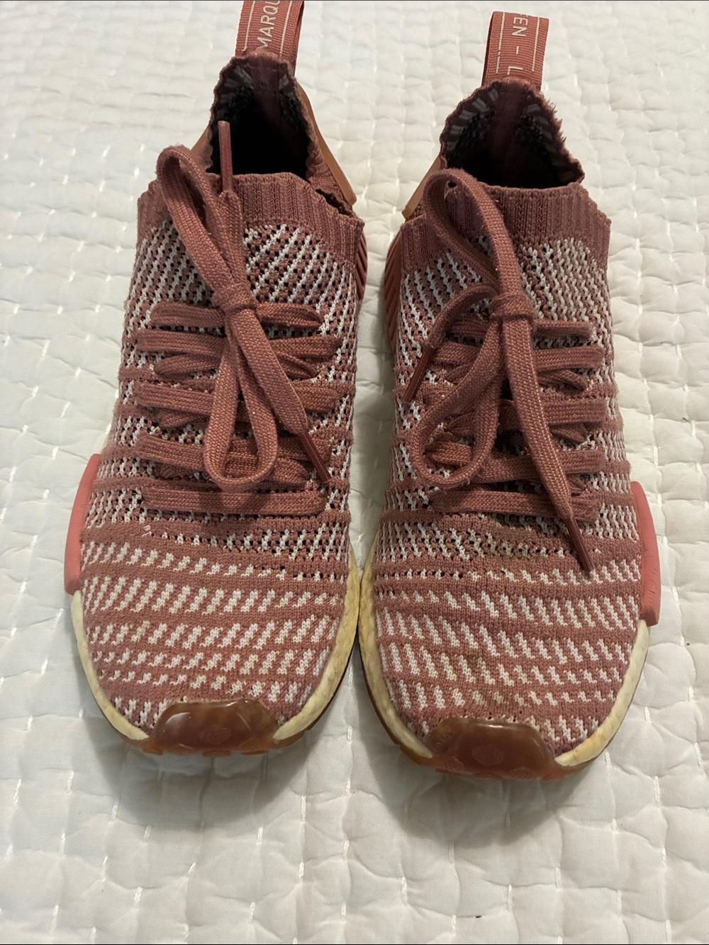 Adidas NMD ash pink Knit Athletic Sneakers